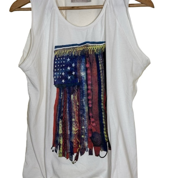Nation LTD by Jen Menchaca White flag tank - Picture 2 of 5